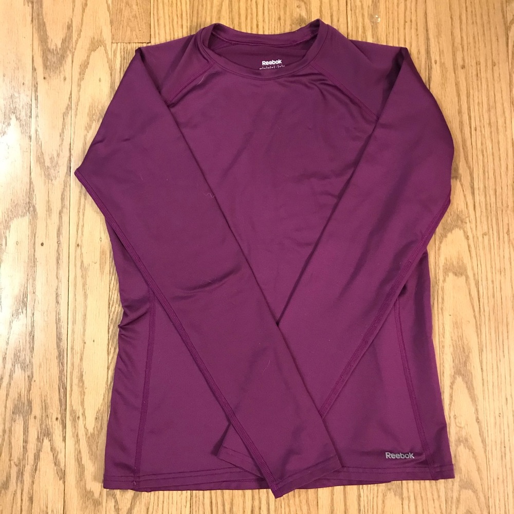Purple Reebok long sleeve athletic top